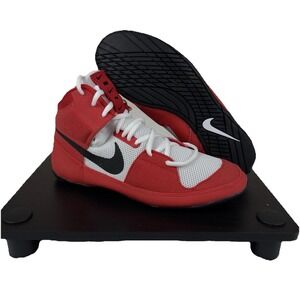 Nike Fury Wrestling Shoes University Red White Boxing Men's 8 Nwob AO2416-601